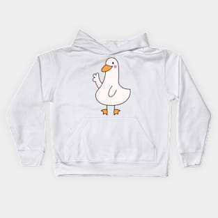 Peace out - goose Kids Hoodie